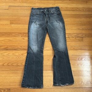 7 seven for all mankind gray original bootcut jeans size 27 vintage